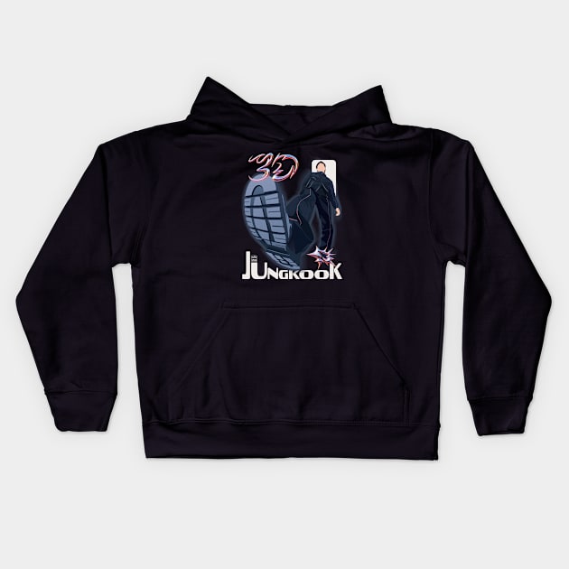 3D jungkook Kids Hoodie by nelkrshop